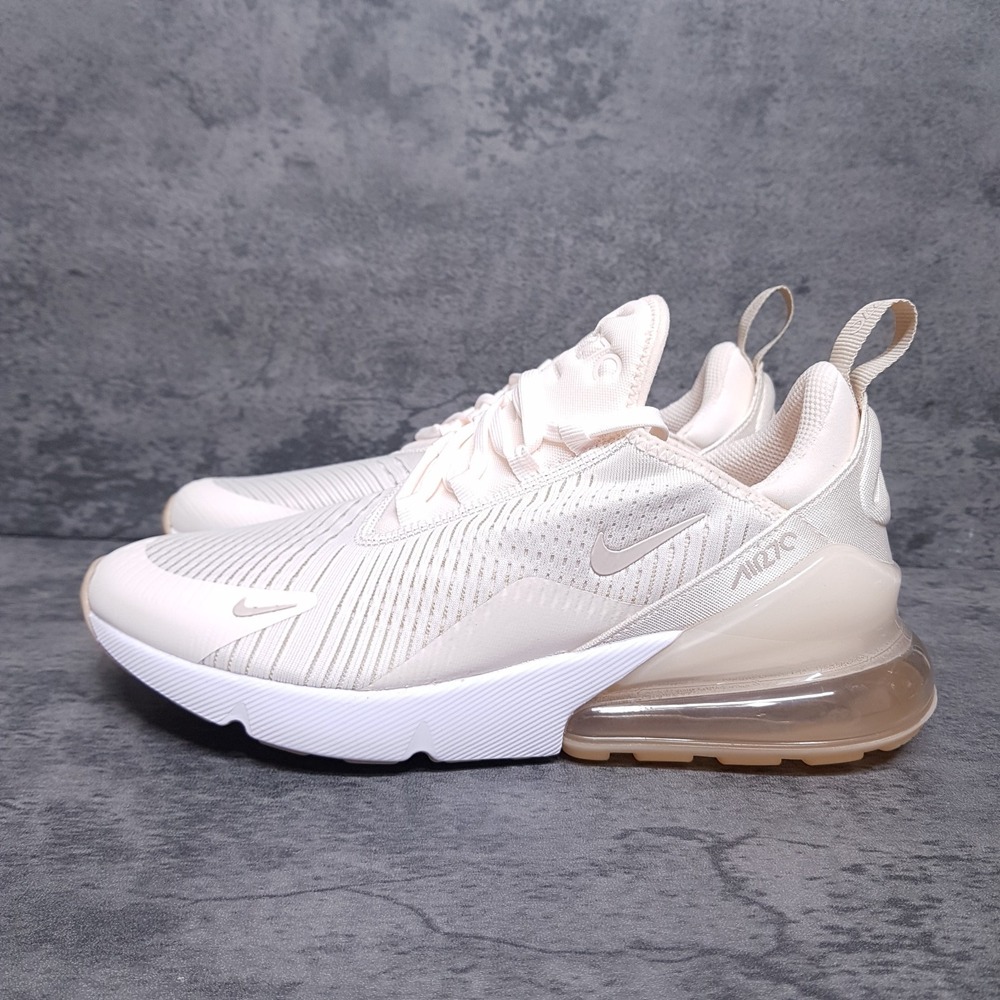 NIKE Air Max 270 Running Shoes Womens 9 Chalk Sandrift HJ3222-105 B-GRADE